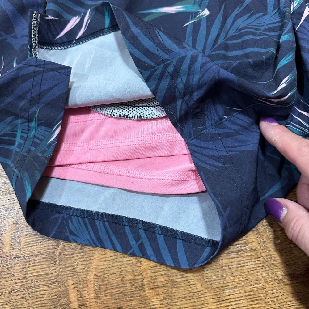 Maamgic Tropical Leaf Print‎ Men's Swim Trunks sz small